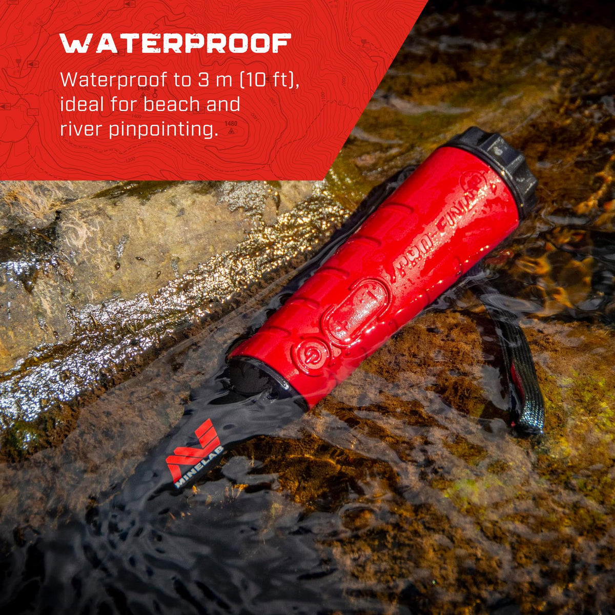 MINELAB Pro-Find 40 Ferrous Tone ID helps separate junk from potential finds.