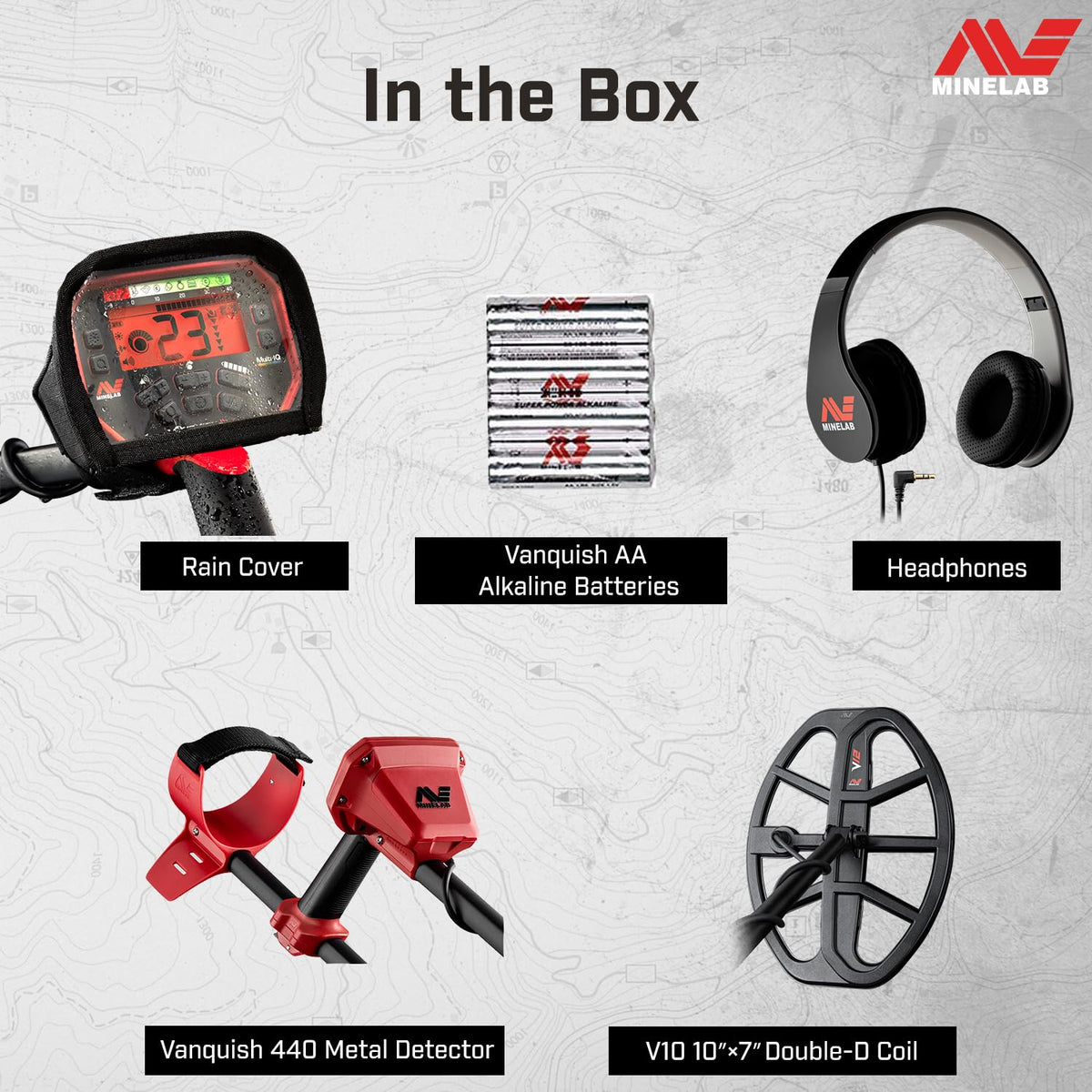 MINELAB Vanquish 440 collapsible design enables easy travel and quick setup