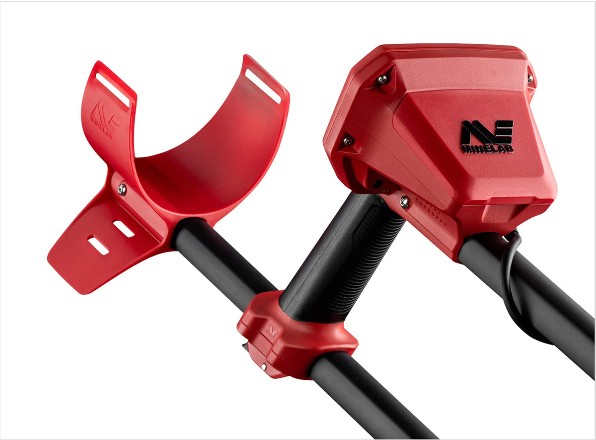 MINELAB Vanquish 340 folded compact for portable carry.