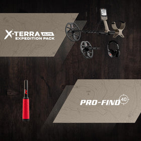 MINELAB X-Terra Elite Expedition with V12X coil searching deeper relics