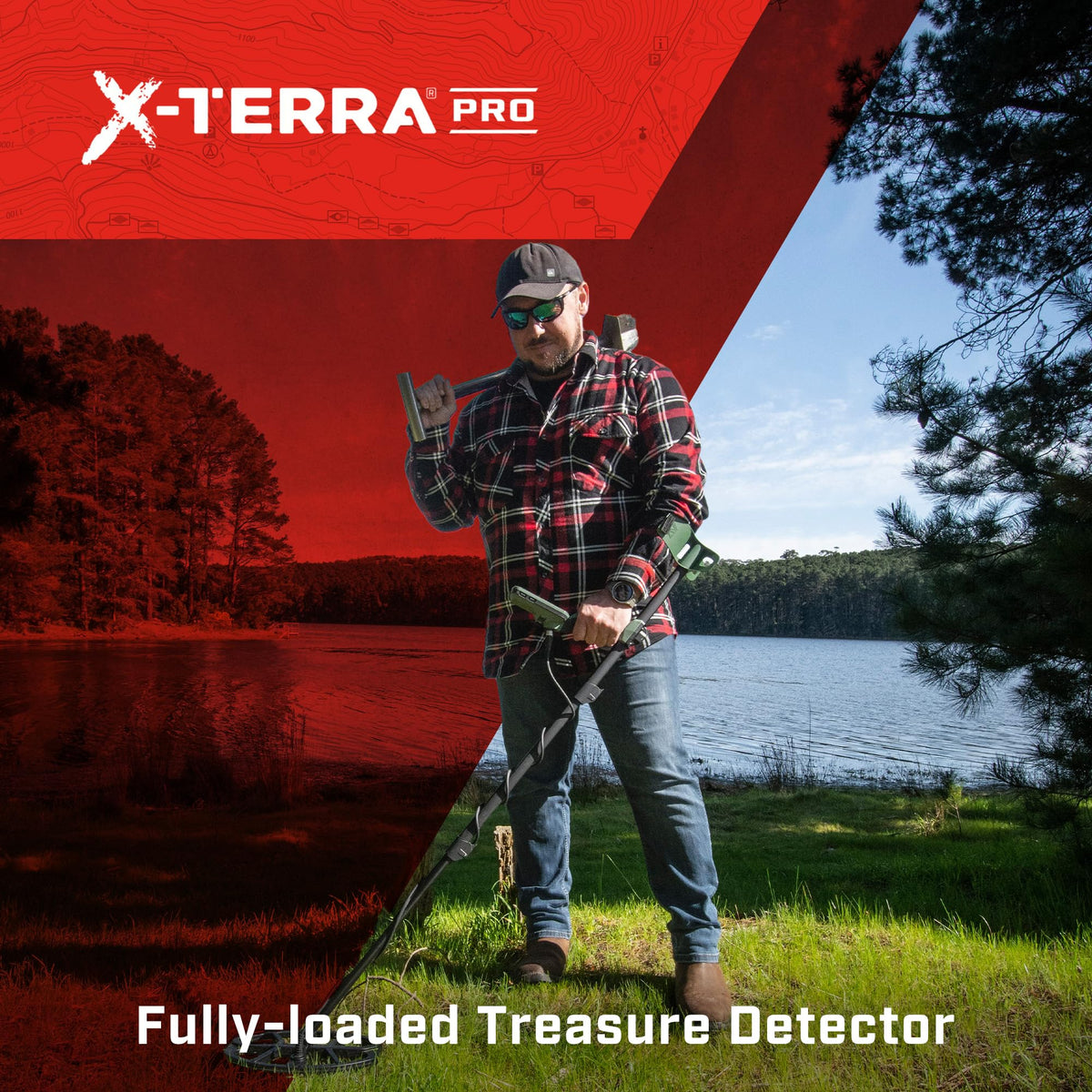 MINELAB X-Terra PRO field mode for relic hunting and open terrain
