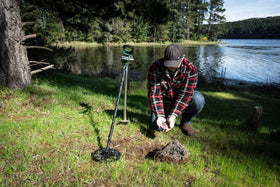 MINELAB X-Terra PRO pinpoint mode to zero in on targets