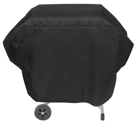 Mini Lustrous grill cover on Coleman 285 front view protects from rain and sun.