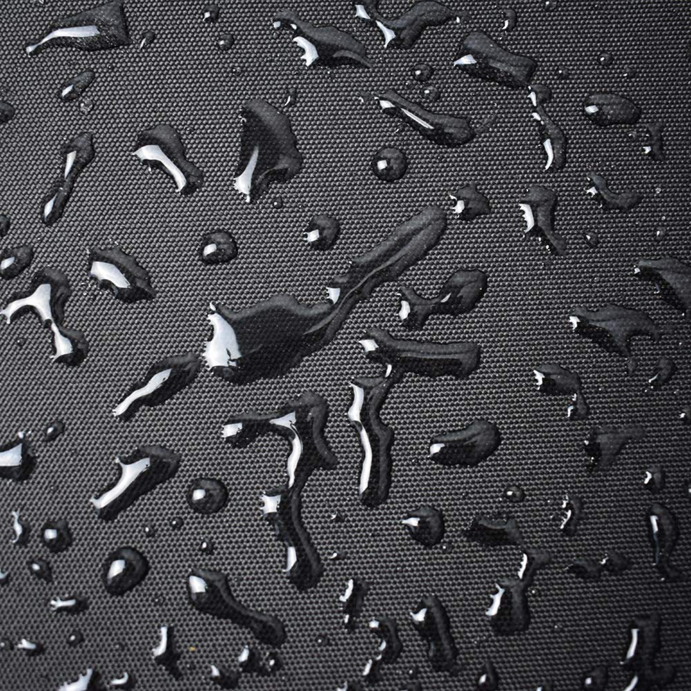 Mini Lustrous grill cover wind-ward velcro detail demonstrates secure fit.