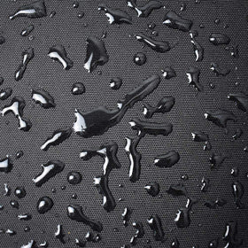 Mini Lustrous grill cover wind-ward velcro detail demonstrates secure fit.