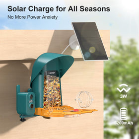 Minikey Smart Bird Feeder squirrel guard protects seed.