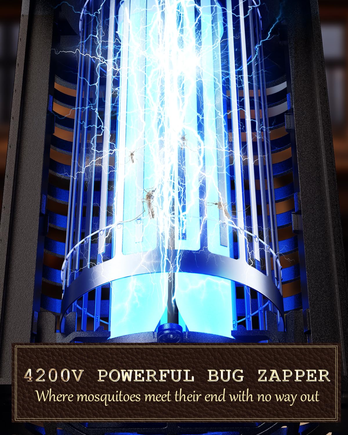 Minimoon Bug Zapper 15W UVA light attracts pests for outdoor spaces.