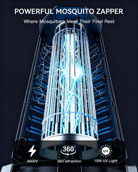 Minimoon Bug Zapper side view showing IPX4 weatherproof ABS housing
