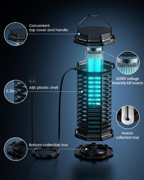 IPX4 weatherproof Minimoon Bug Zapper Outdoor for reliable yard use.