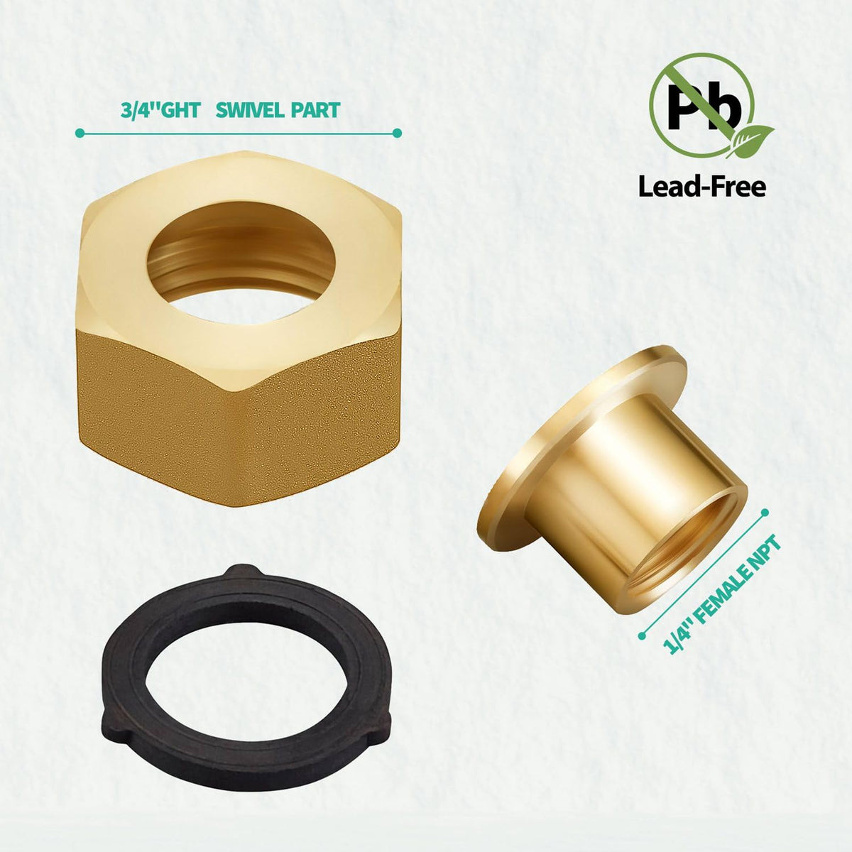 Minimprover brass fitting resists corrosion in harsh weather conditions.