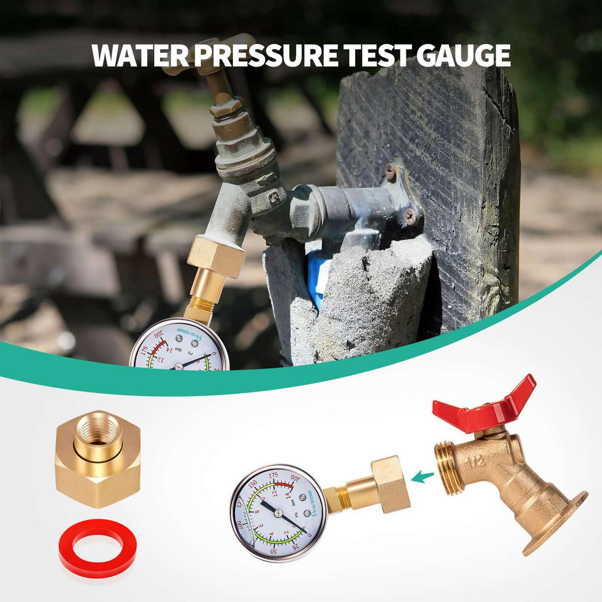 Minimprover silicone gasket pair provides leak-free seals on hoses and spigots.