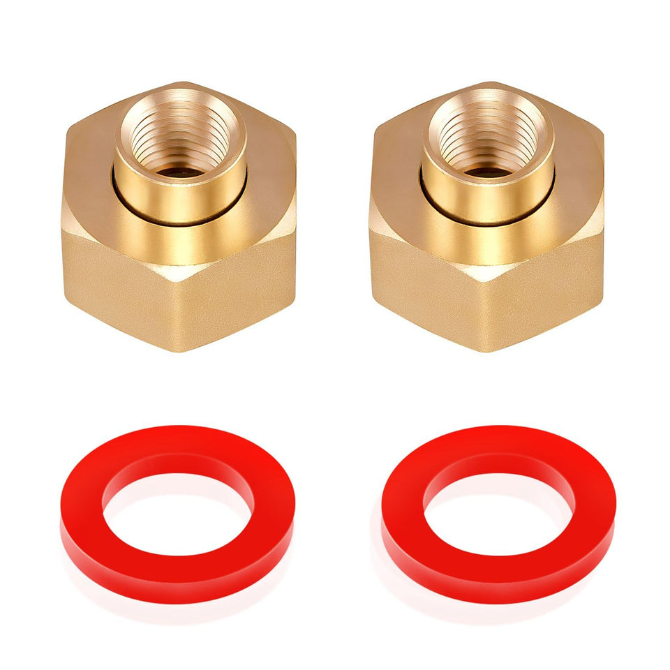 Minimprover brass swivel adapter connects garden hose to 1/4 in NPT for easy attachment.