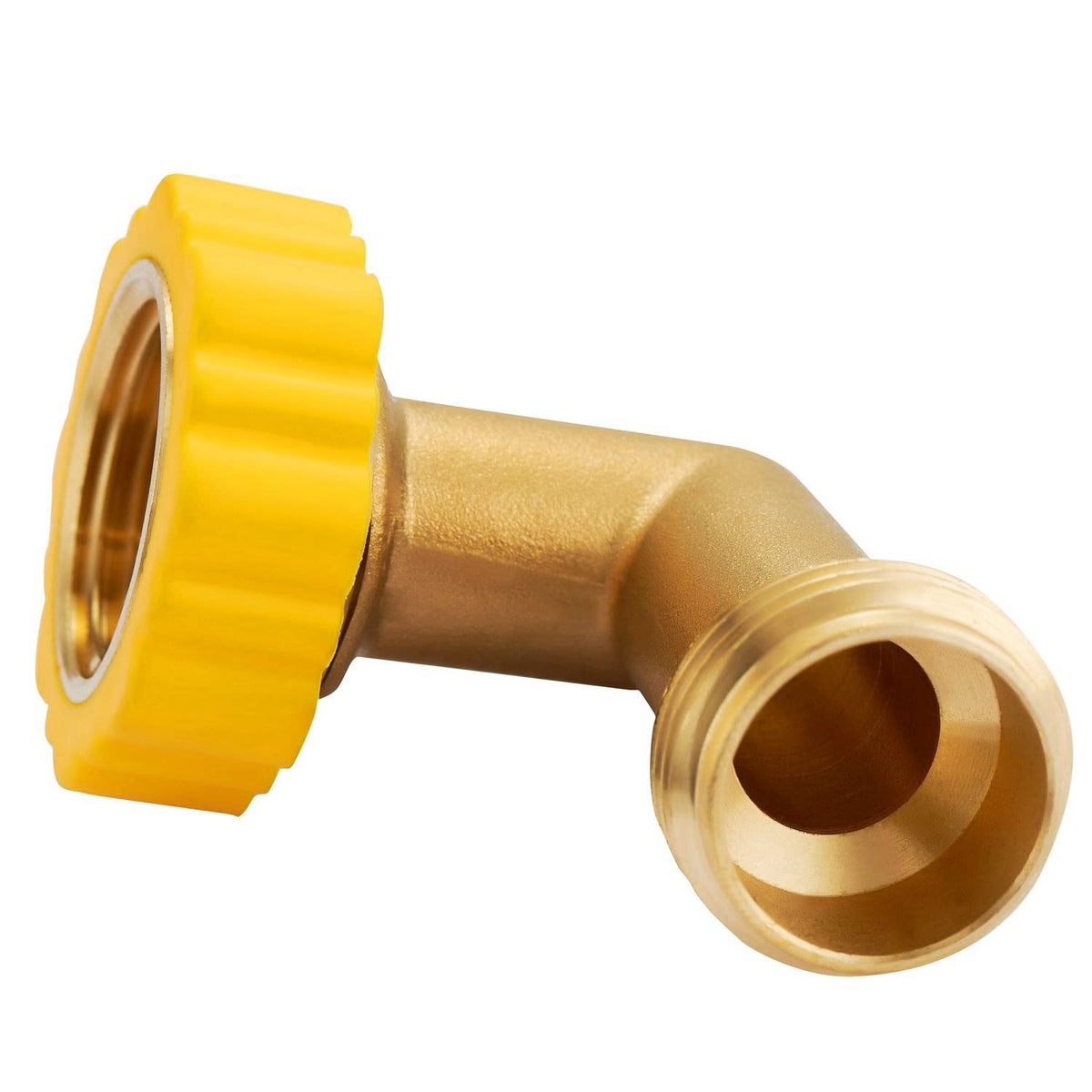 Minimprover hose elbow prevents kinking and strain during use.