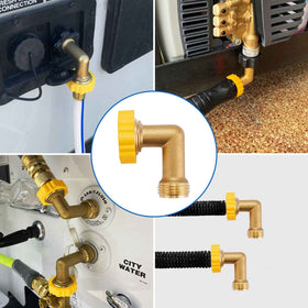 Minimprover quick swivel hose connector for fast setup and easy maneuvering.