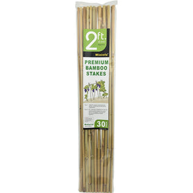 Mininfa 30-pack bamboo stakes offer ample supply for seasonal beds