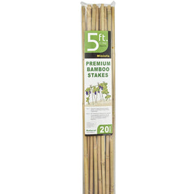 Mininfa bamboo stakes are easy to install for quick garden setups.