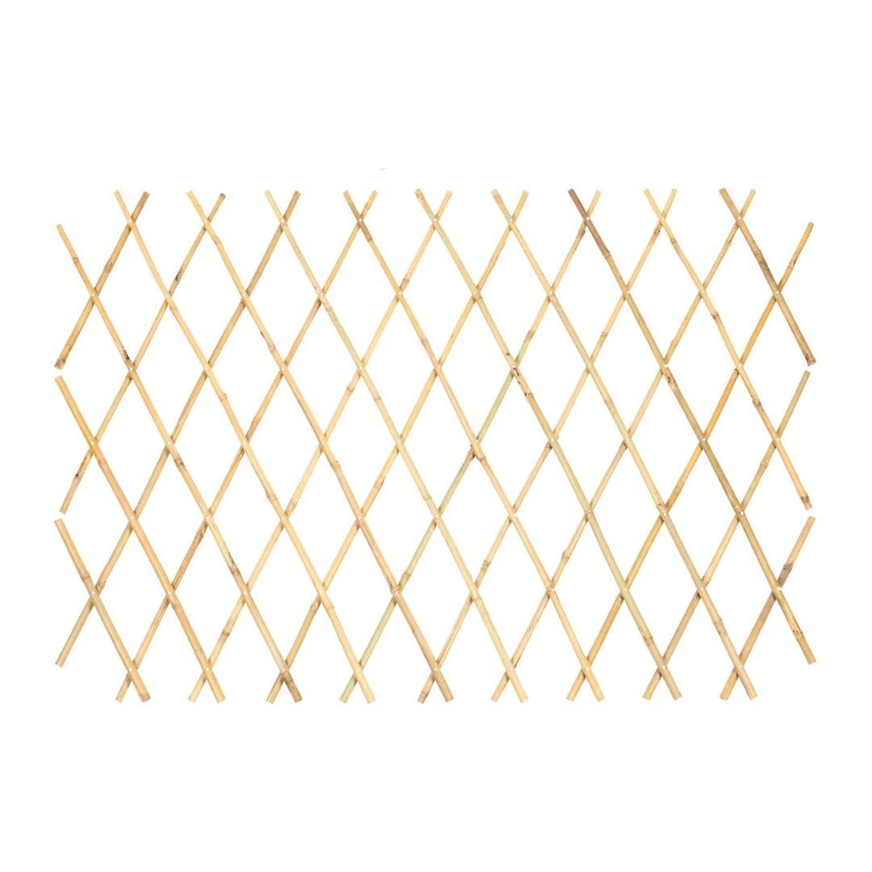 Mininfa expandable bamboo trellis collapsed for easy storage and transport