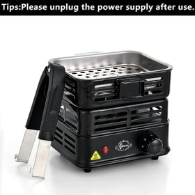 Minkah coal burner showing power indicator light for easy status checks.