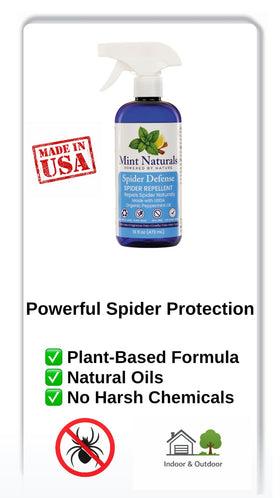 Organic peppermint oil ingredients label highlights plant-based formula