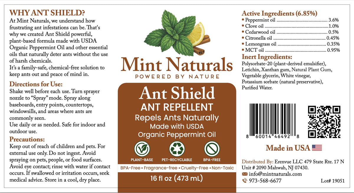 Mint Naturals safe and non-toxic spray suitable for home use