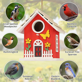 MINWOLF bird house entrance hole 1.5 inches to welcome small songbirds