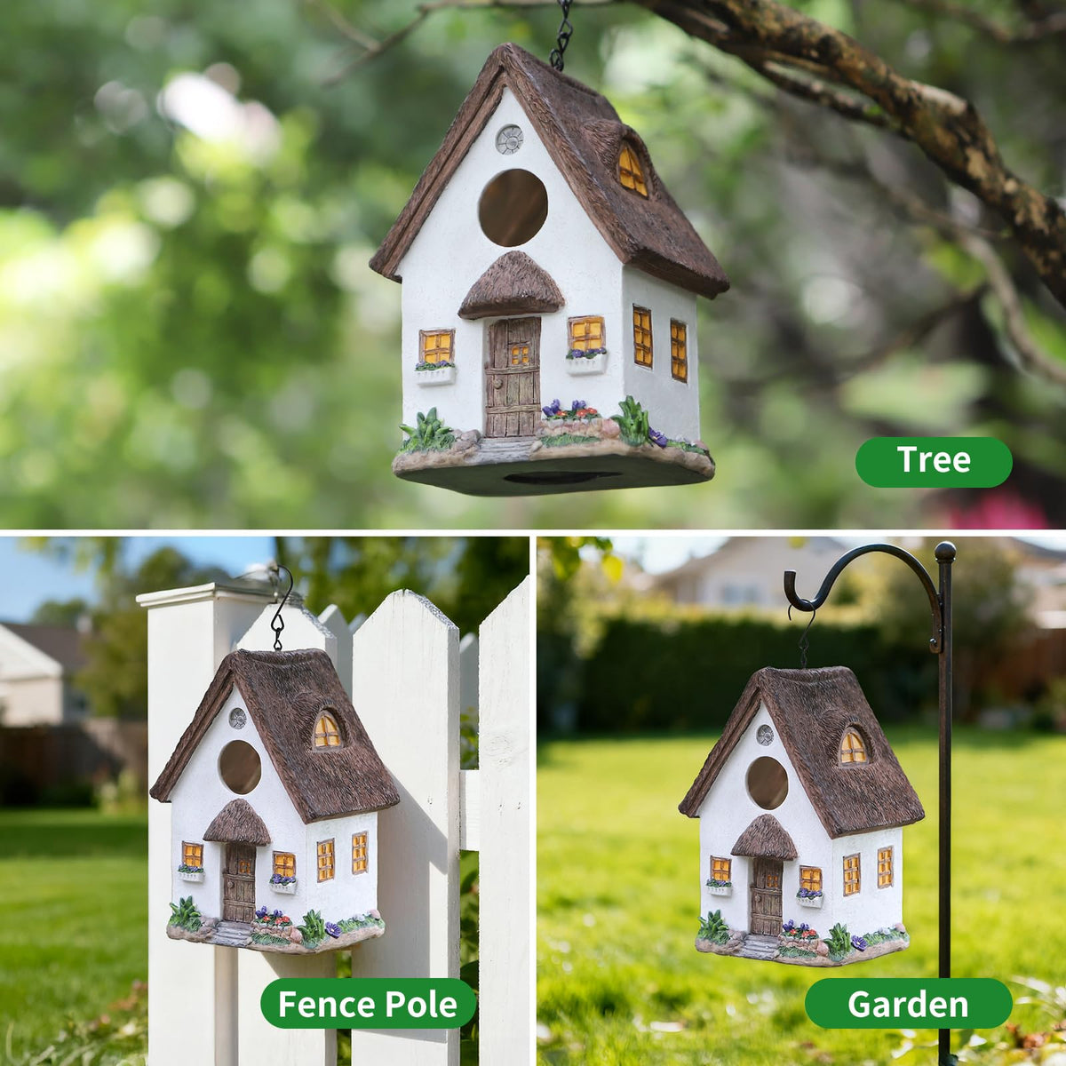 MINWOLF hand-painted detail adds a unique garden focal point.