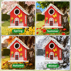 MINWOLF retro design complements garden aesthetics while providing safe nesting