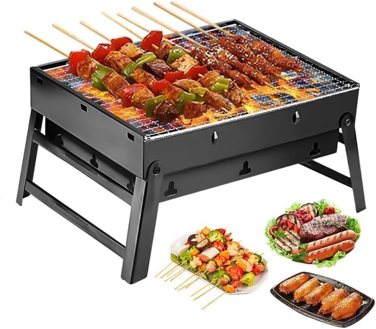 Minxchen portable charcoal grill with foldable structure for quick setup and transport