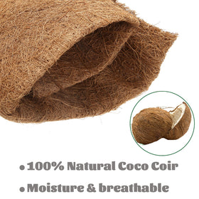 MIOHNAN coco coir liner in a window box enhancing air flow and root health