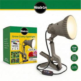 Miracle-Gro energy-efficient LED plant light powering indoor growth.