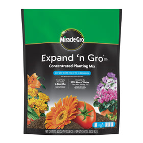 Miracle-Gro Expand 'n Gro planting mix bag expands up to 3X when watered