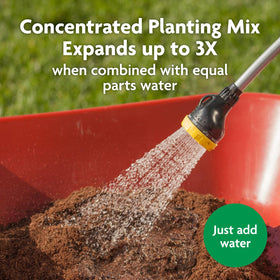 Miracle-Gro Expand 'n Gro container use for potted plants improves moisture