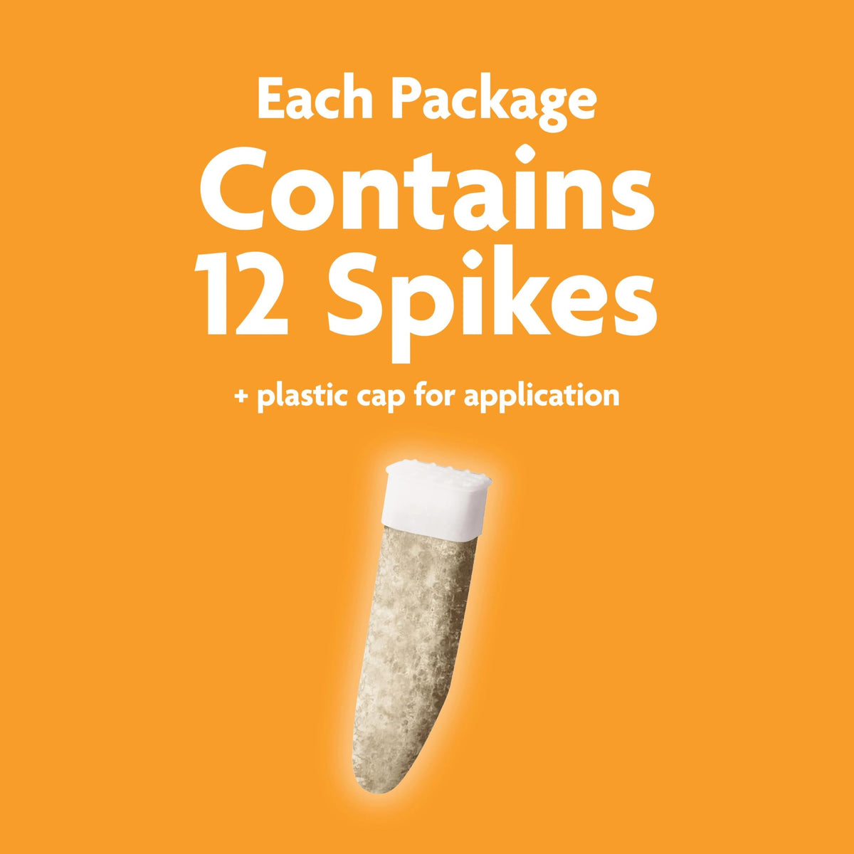 Miracle-Gro Fruit & Citrus spikes in soil around dripline delivering root nutrients.