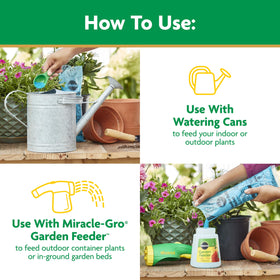Miracle-Gro In-ground beds: color-rich perennials and annuals with consistent feeding.