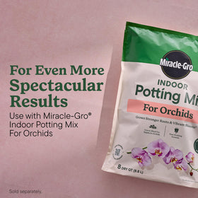 Miracle-Gro orchid care visuals showing leaves receiving nutrients
