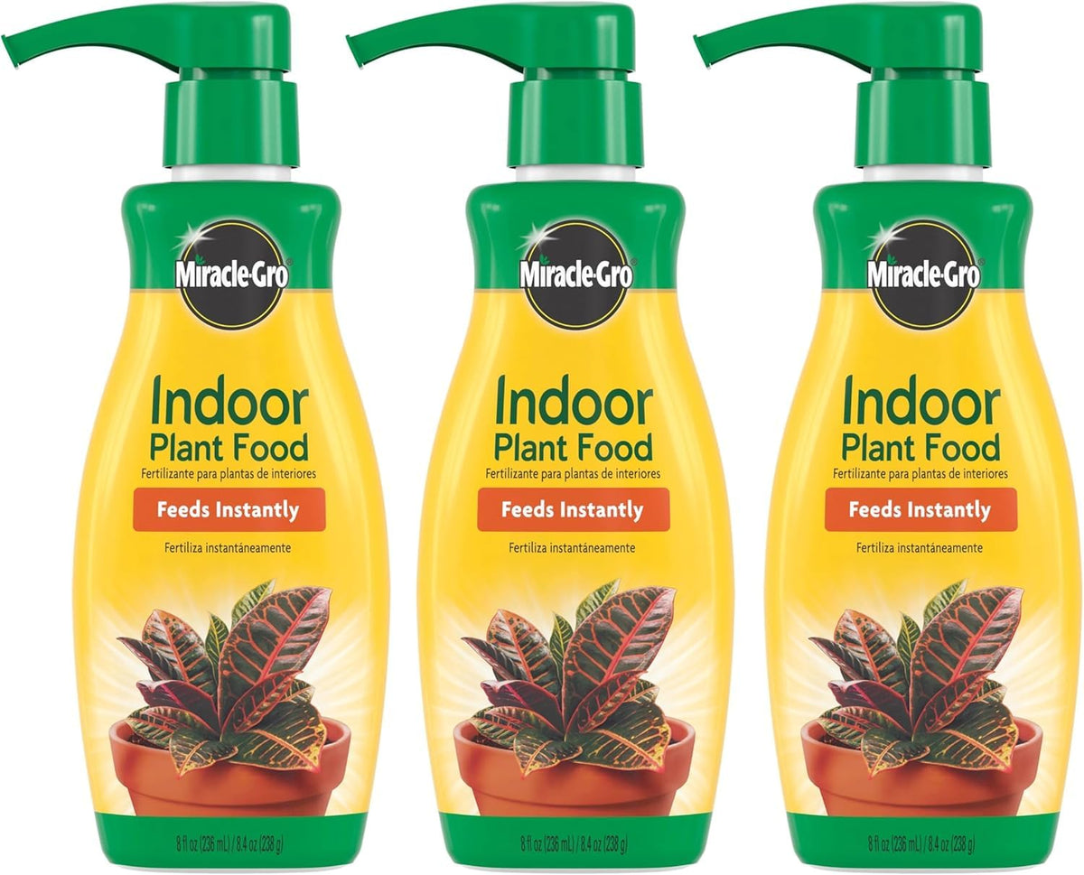 Miracle-Gro Indoor Plant Food bottle for all indoor plants, easy weekly feeding.
