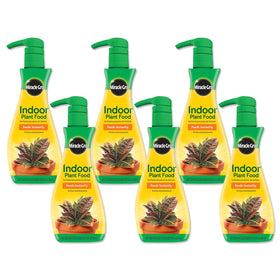 Miracle-Gro Indoor Plant Food bottle shows 8 oz size for easy weekly feeding.