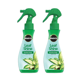Miracle-Gro Leaf Shine bottle, top view, easy application for indoor plant care.