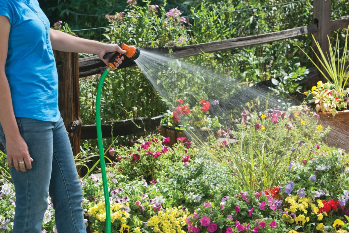 Five Miracle-Gro LiquaFeed all-purpose plant food bottles included for up to 400 sq ft.