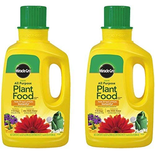 Miracle-Gro Liquid All Purpose Plant Food bottle for easy watering and feeding