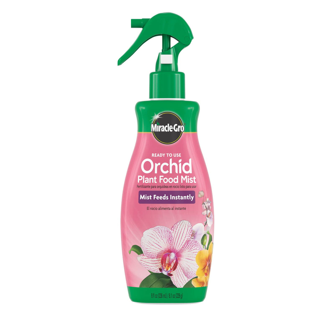 Miracle-Gro Orchid Mist bottle front for easy weekly feeding.