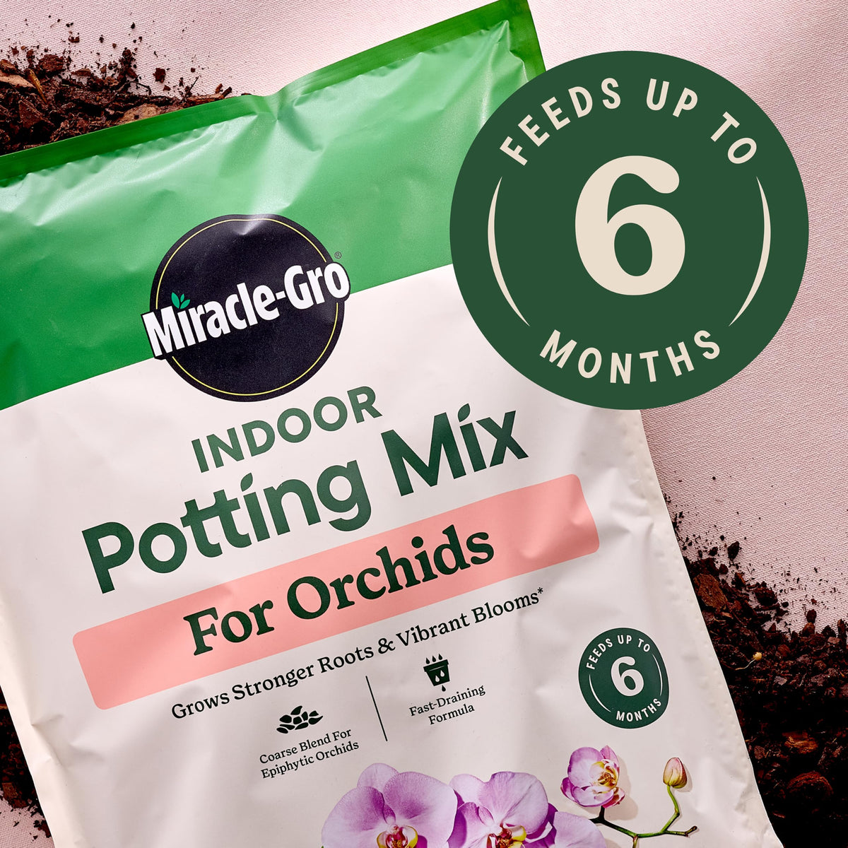 Packaging of the Miracle-Gro orchid care bundle and included items.