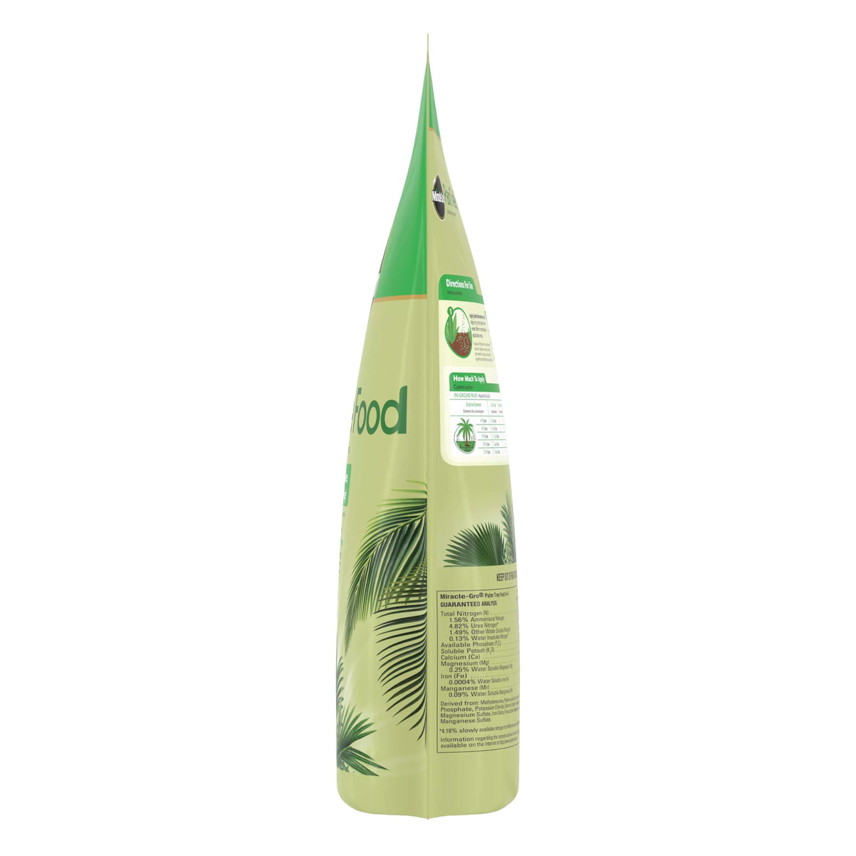 Miracle-Gro Palm Tree Food includes magnesium, iron and manganese for healthier fronds.