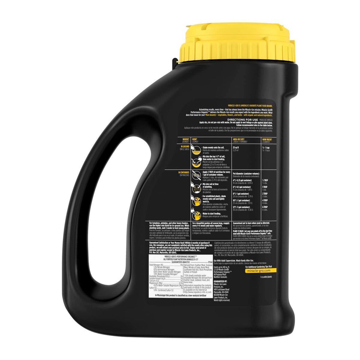 Miracle-Gro Performance Organics feeds vegetables, flowers, and herbs for healthy growth