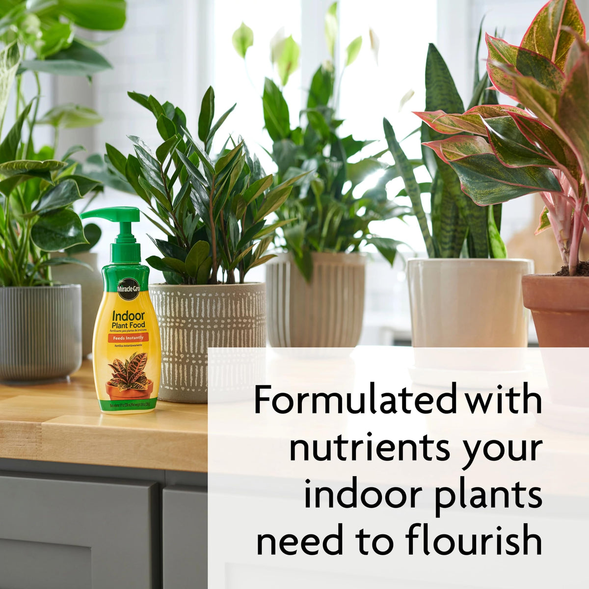 Miracle-Gro potting mix designed to be less prone to gnats.
