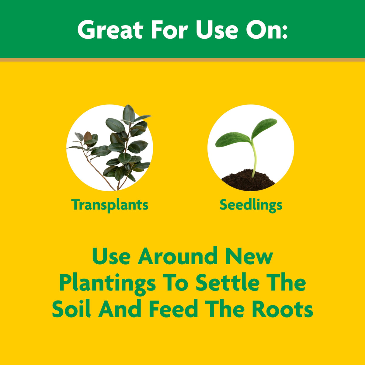 Miracle-Gro Quick Start being used during planting application.