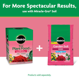 Miracle-Gro rose food package showing 1.5 lb quantity