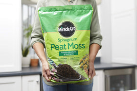 Lighten heavy potting mixes with Miracle-Gro peat moss for better drainage.