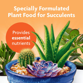 Miracle-Gro Succulent Plant Food soil-application for simple direct feeding.