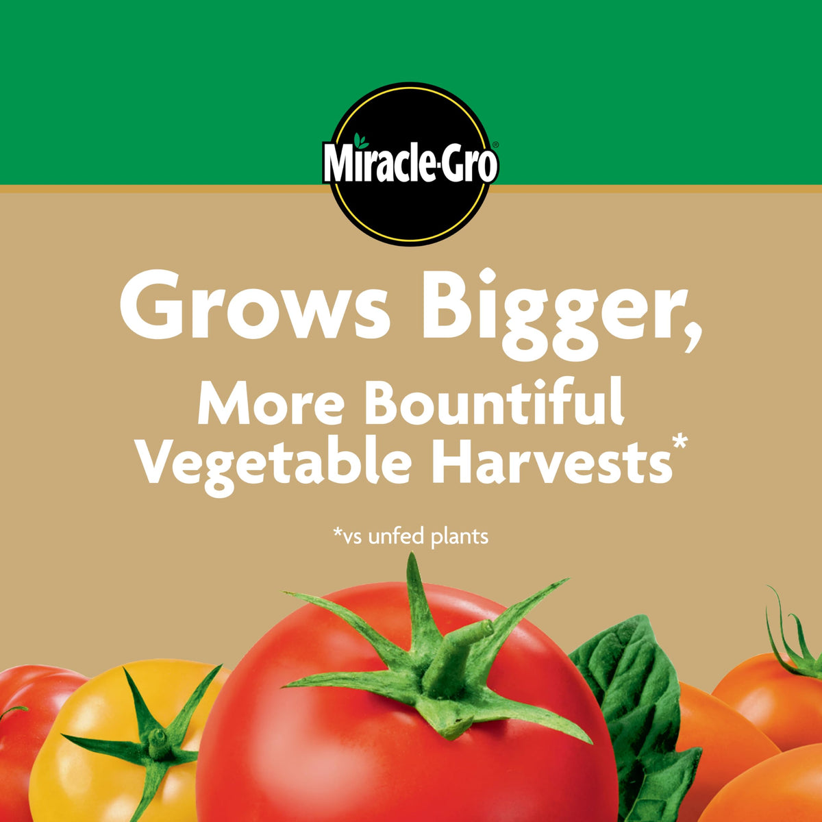 Miracle-Gro Tomato Food supports bigger, healthier tomatoes in home gardens.
